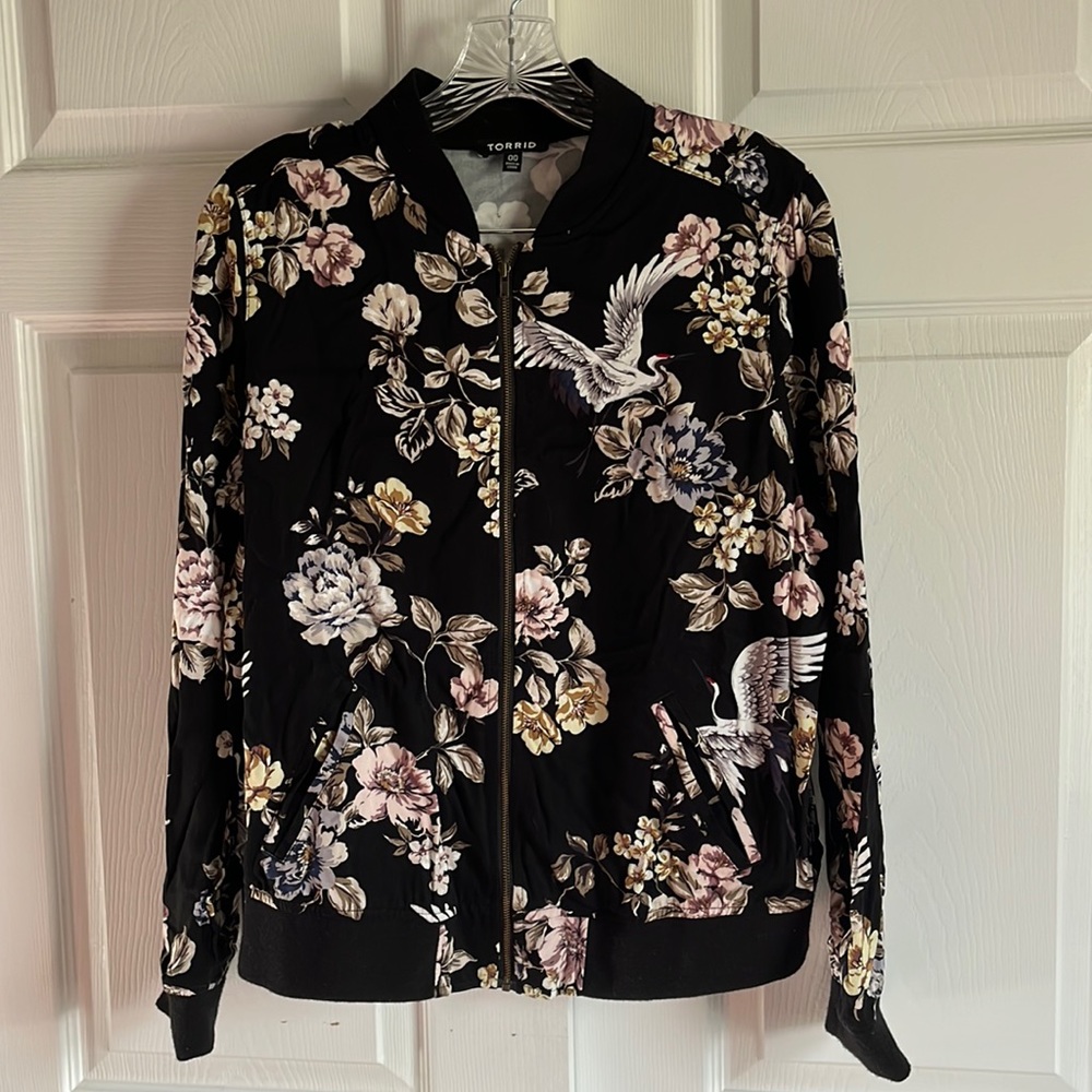 Torrid Crane Bomber Jacket